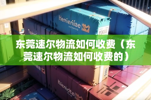 東莞速爾物流如何收費(fèi)（東莞速爾物流如何收費(fèi)的）