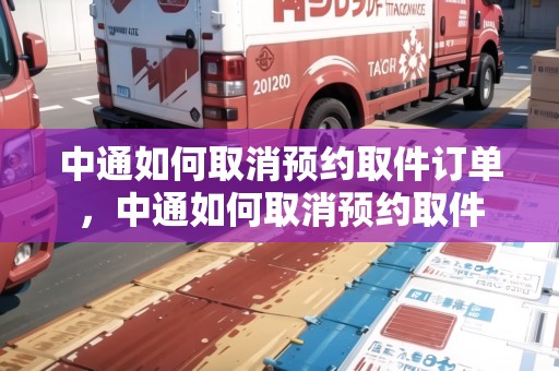中通如何取消預(yù)約取件訂單，中通如何取消預(yù)約取件