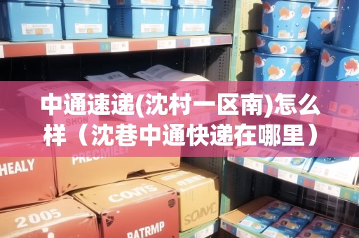 中通速遞(沈村一區(qū)南)怎么樣（沈巷中通快遞在哪里）