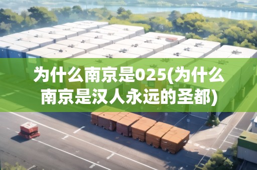 為什么南京是025(為什么南京是漢人永遠(yuǎn)的圣都)