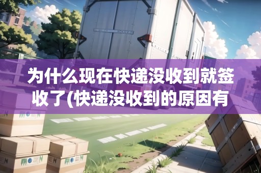 為什么現(xiàn)在快遞沒收到就簽收了(快遞沒收到的原因有哪些)