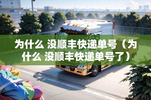 為什么 沒(méi)順豐快遞單號(hào)（為什么 沒(méi)順豐快遞單號(hào)了）