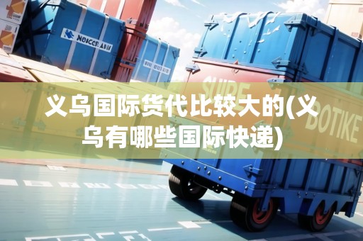義烏國(guó)際貨代比較大的(義烏有哪些國(guó)際快遞)