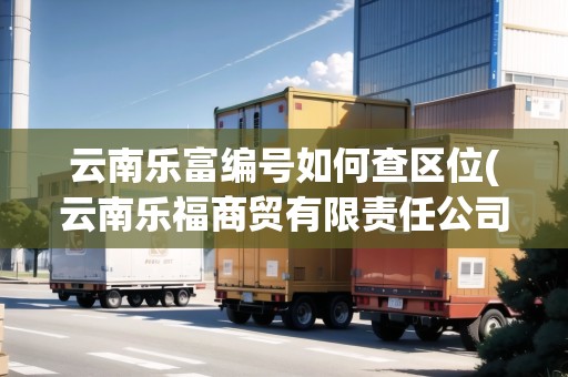 云南樂富編號如何查區(qū)位(云南樂福商貿(mào)有限責任公司付照坤)