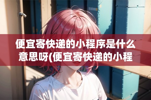 便宜寄快遞的小程序是什么意思呀(便宜寄快遞的小程序是什么) 便宜寄快遞的小程序是什么意思呀(便宜寄快遞的小程序是什么)