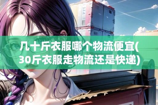 幾十斤衣服哪個物流便宜(30斤衣服走物流還是快遞)