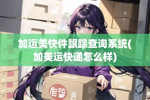 加運(yùn)美快件跟蹤查詢系統(tǒng)(加美運(yùn)快遞怎么樣)