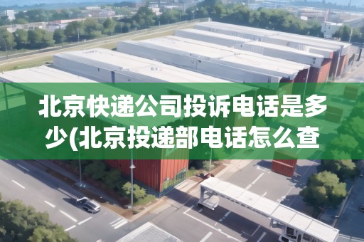 北京快遞公司投訴電話是多少(北京投遞部電話怎么查)