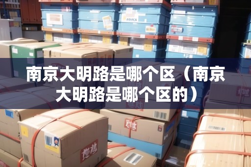 南京大明路是哪個區(qū)（南京大明路是哪個區(qū)的）