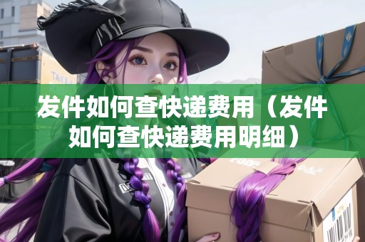 發(fā)件如何查快遞費(fèi)用（發(fā)件如何查快遞費(fèi)用明細(xì)）