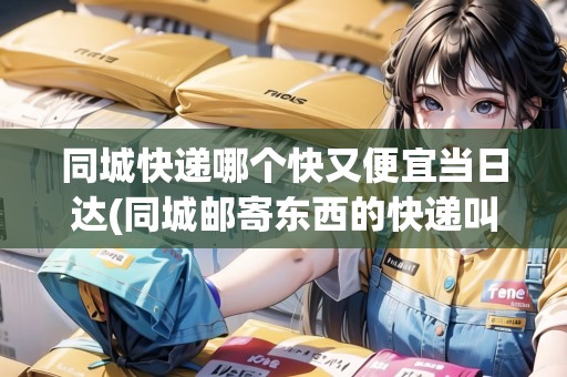 同城快遞哪個(gè)快又便宜當(dāng)日達(dá)(同城郵寄東西的快遞叫什么來著)