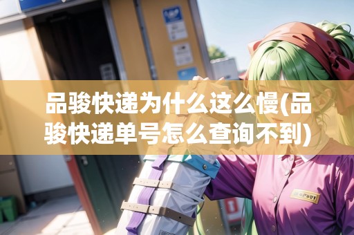 品駿快遞為什么這么慢(品駿快遞單號怎么查詢不到) 品駿快遞為什么這么慢(品駿快遞單號怎么查詢不到)