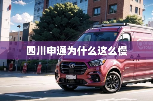 四川申通為什么這么慢