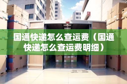 國通快遞怎么查運(yùn)費(fèi)（國通快遞怎么查運(yùn)費(fèi)明細(xì)）