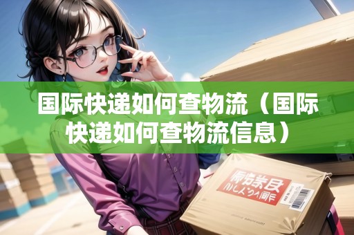 國際快遞如何查物流（國際快遞如何查物流信息）