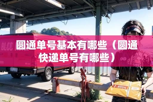 圓通單號基本有哪些（圓通快遞單號有哪些）