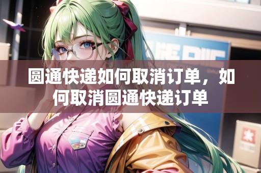 圓通快遞如何取消訂單，如何取消圓通快遞訂單