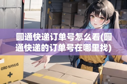 圓通快遞訂單號怎么看(圓通快遞的訂單號在哪里找)