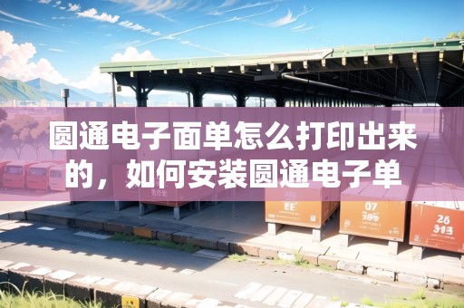 圓通電子面單怎么打印出來的，如何安裝圓通電子單