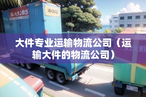 大件專業(yè)運輸物流公司（運輸大件的物流公司）