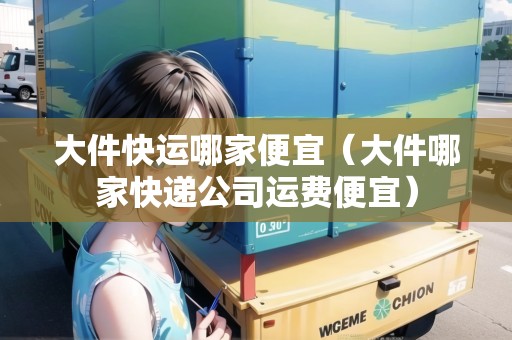大件快運哪家便宜（大件哪家快遞公司運費便宜）
