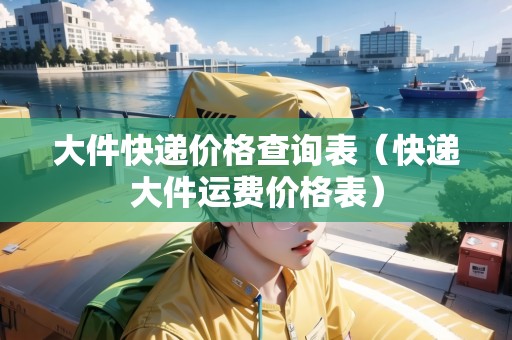 大件快遞價(jià)格查詢表（快遞大件運(yùn)費(fèi)價(jià)格表）