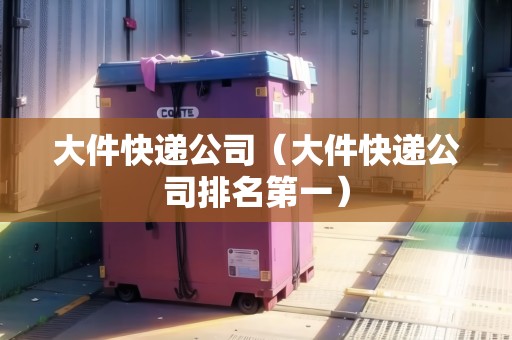 大件快遞公司（大件快遞公司排名第一）