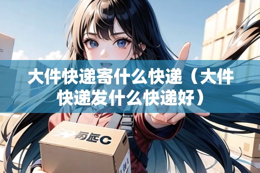大件快遞寄什么快遞（大件快遞發(fā)什么快遞好）