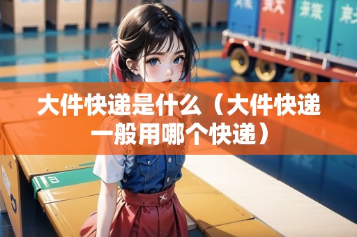 大件快遞是什么（大件快遞一般用哪個(gè)快遞）