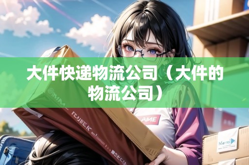 大件快遞物流公司（大件的物流公司）