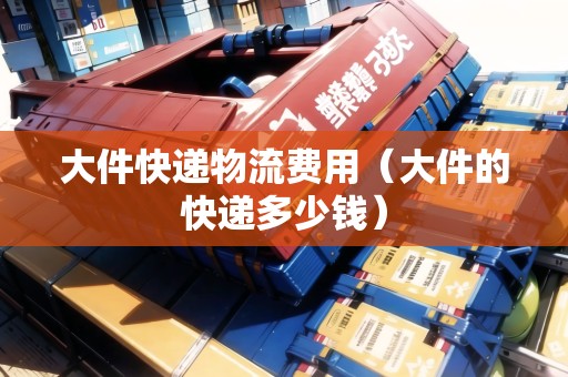 大件快遞物流費用（大件的快遞多少錢）