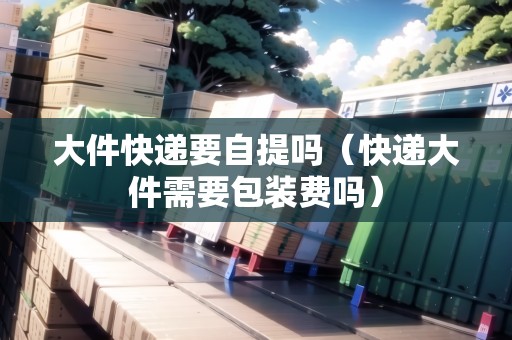 大件快遞要自提嗎（快遞大件需要包裝費嗎）