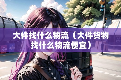 大件找什么物流（大件貨物找什么物流便宜）