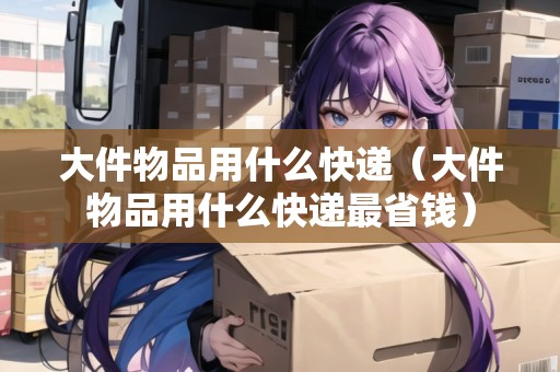 大件物品用什么快遞（大件物品用什么快遞最省錢）
