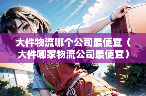 大件物流哪個公司最便宜（大件哪家物流公司最便宜）