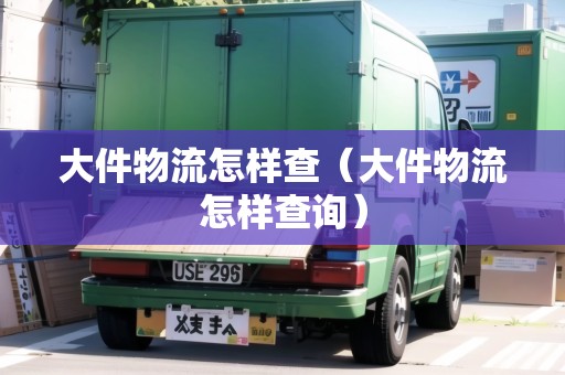 大件物流怎樣查（大件物流怎樣查詢）