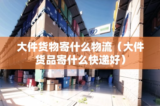 大件貨物寄什么物流（大件貨品寄什么快遞好）