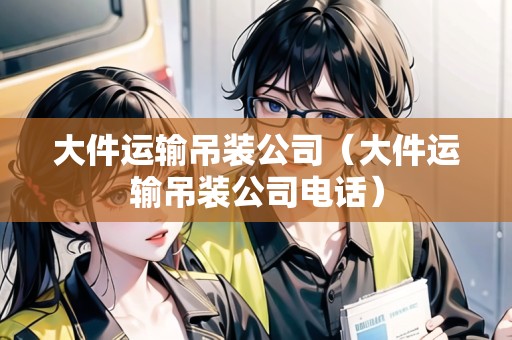 大件運輸吊裝公司（大件運輸吊裝公司電話）