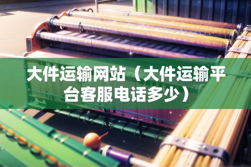 大件運輸網(wǎng)站（大件運輸平臺客服電話多少）
