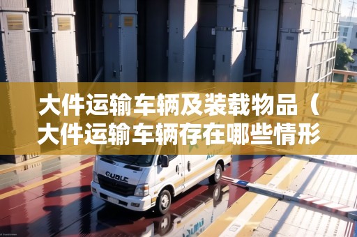 大件運(yùn)輸車輛及裝載物品(大件運(yùn)輸車輛存在哪些情形可視為違法超限運(yùn)輸) 大件運(yùn)輸車輛及裝載物品(大件運(yùn)輸車輛存在哪些情形可視為違法超限運(yùn)輸)