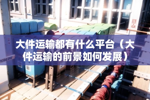 大件運(yùn)輸都有什么平臺(tái)（大件運(yùn)輸?shù)那熬叭绾伟l(fā)展）