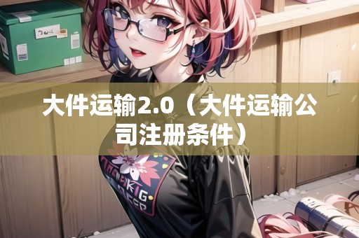 大件運(yùn)輸2.0（大件運(yùn)輸公司注冊(cè)條件）
