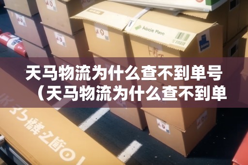 天馬物流為什么查不到單號（天馬物流為什么查不到單號信息）