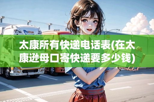 太康所有快遞電話表(在太康遜母口寄快遞要多少錢)