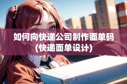 如何向快遞公司制作面單碼(快遞面單設(shè)計(jì)) 如何向快遞公司制作面單碼(快遞面單設(shè)計(jì))