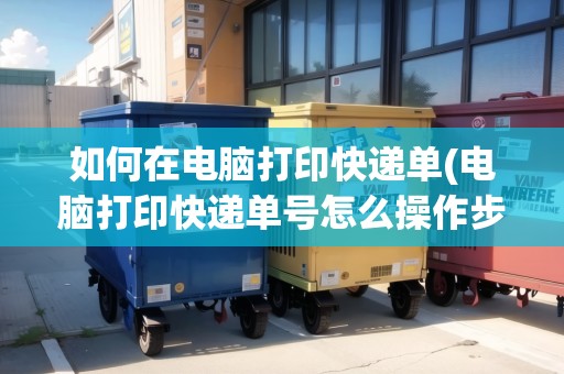 如何在電腦打印快遞單(電腦打印快遞單號怎么操作步驟)