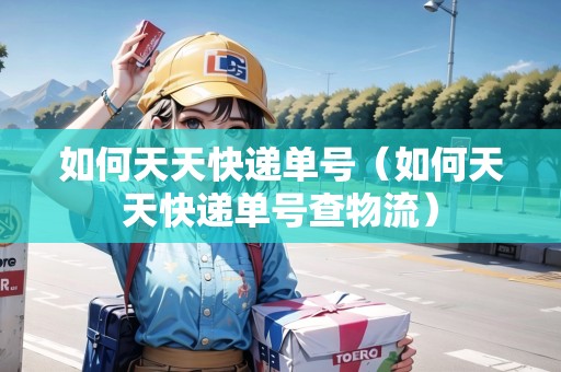 如何天天快遞單號(hào)（如何天天快遞單號(hào)查物流）