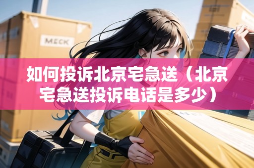如何投訴北京宅急送（北京宅急送投訴電話是多少）