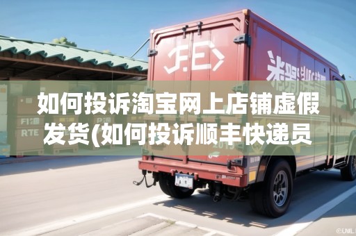 如何投訴淘寶網(wǎng)上店鋪虛假發(fā)貨(如何投訴順豐快遞員)