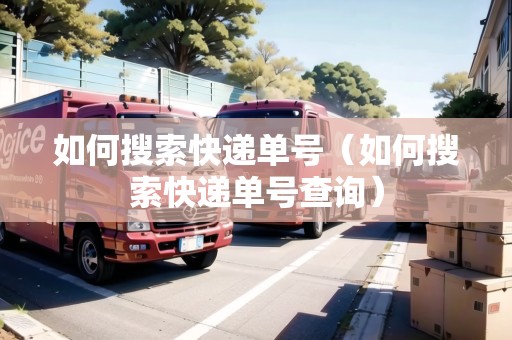 如何搜索快遞單號(hào)（如何搜索快遞單號(hào)查詢）